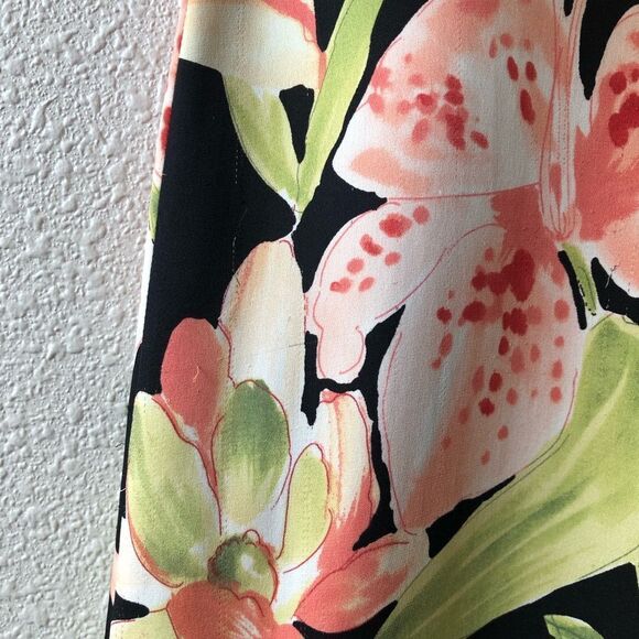 Tommy Bahama Signature Floral Print Silk Dress - Picture 6 of 7